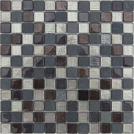 Карамелле Мозаика Naturelle Alcantara Nero 23x23x8