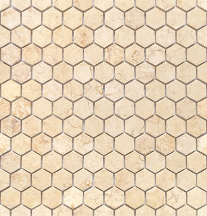 Карамелле Мозаика Pietrine Hexagonal Botticino MAT hex 18x30x6