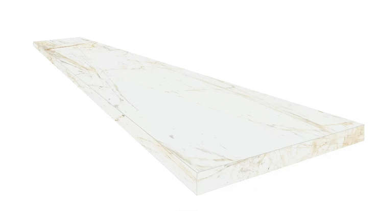 Колизеумгрес Canova White Scalino 60 Angolare Dx 33x60