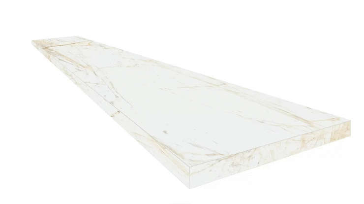 Колизеумгрес Canova White Scalino 120 Angolare Dx 33x120