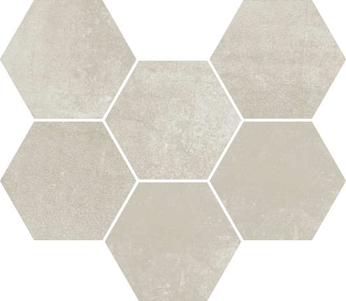 Колизеумгрес Expo White Mosaico Hexagon Натуральная