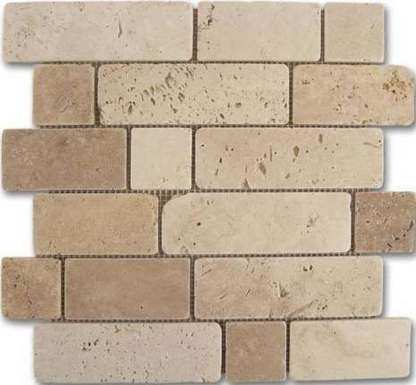 Дюне Mosaico Stock Dune Mosaico Travertino Brick