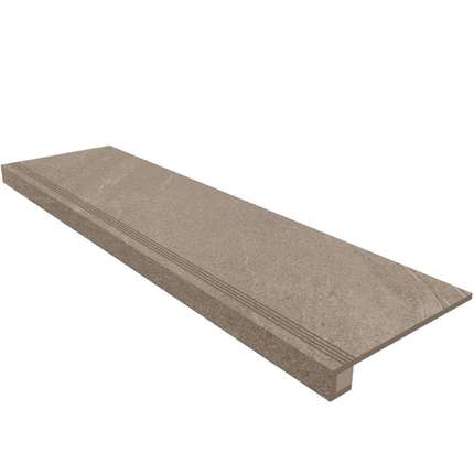 Эстима Gabbro GB02 Grey неполированная прямоугольный бортик  подступенник 33x120