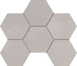 GF01 Light Grey Hexagon 25x28.5 Неполированная (285x250)