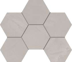 GF01 Light Grey Hexagon 25x28.5 Неполированная (285x250)