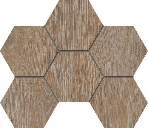 Эстима Kraft Wood KW01 Rusty Beige Hexagon 25x28.5 Структурированная