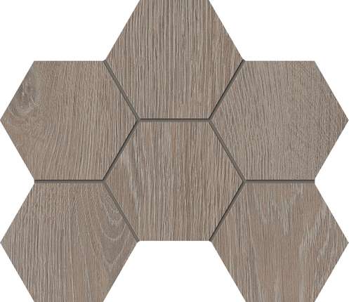 Эстима Kraft Wood KW02 Light Grey Hexagon 25x28.5 Структурированная