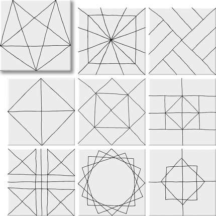 Геотайлс Geomix Pawn 40 видов рисунка 22.3x22.3