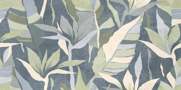 Синий Тропики 30x60 (600x300)