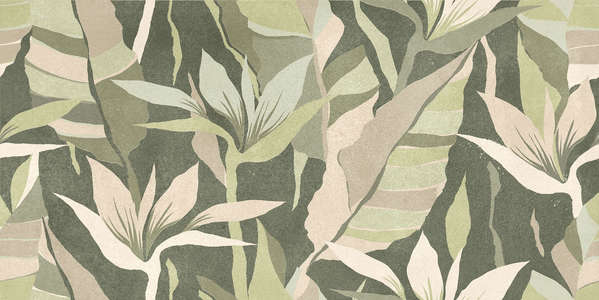 Зеленый Тропики 30x60 (600x300)