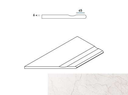 Италон Contempora X2 Пур Бортик 30x60 с Выемкой Закругленный Левый Натуральный