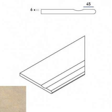 Италон District X2 Сэнд Бортик 30x60 с Выемкой Закругленный Правый Натуральный