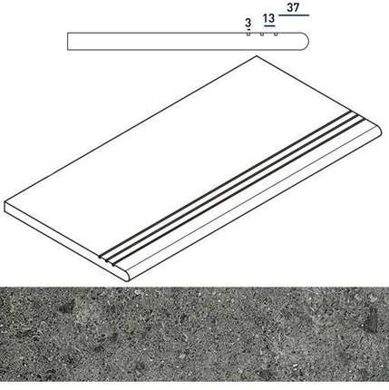 Италон Genesis X2 Сатурн Грэй Закругленная Грип 30x60