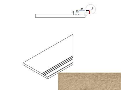 Италон Natural Life Wood X2 Олив Бортик 30x60 Грип Правый