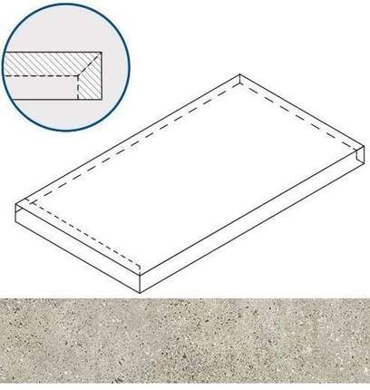 Италон Skyline X2 Клауд 33x60 Угловая Левая Натуральная