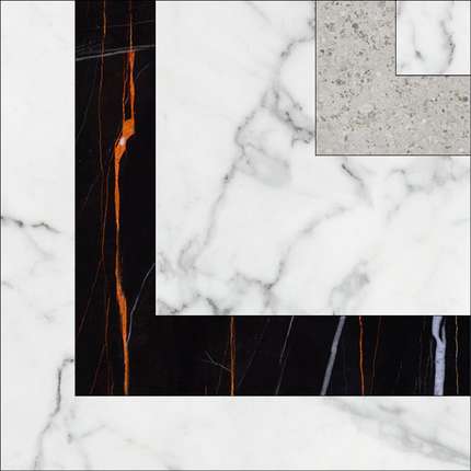 Керранова Marble Trend Тако гидрорезка Carrara 10x10 Матовый