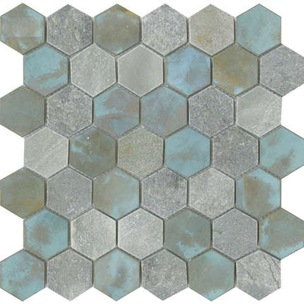 Антик Колониал Worn Hexagon Verdigris 30x30.5