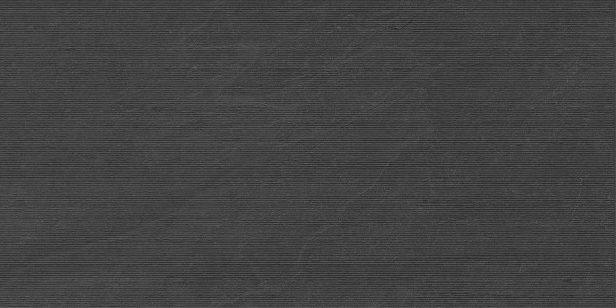 Deco Lines Чёрный 60х120 матовый микроструктура (1200x600)