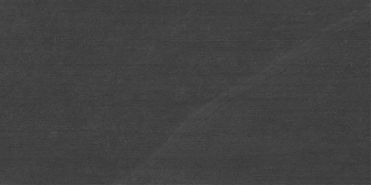 Deco Lines Чёрный 60х120 матовый микроструктура (1200x600)