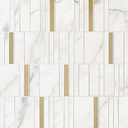 Марацци Италия Allmarble Wall Golden White Mosaico Barcode Lux