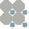 Октагон серый / Квадрат голубой / Треугольник белый на сетке 320x320 (320x320)