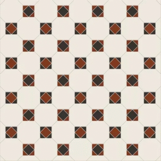 Октагон белый / Квадрат красный-черный / Треугольник черный-красный на сетке 320x320 (320x320)