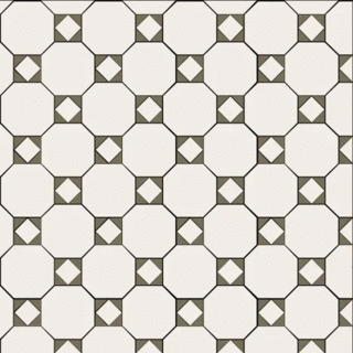 Октагон белый / Квадрат белый / Треугольник зеленый на сетке 320x320 (320x320)