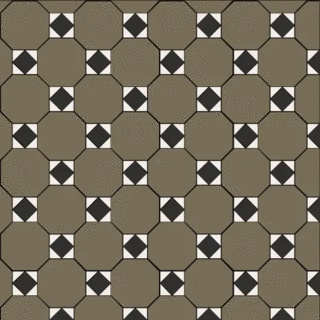 Октагон зеленый / Квадрат черный / Треугольник белый на сетке 320x320 (320x320)