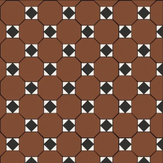 Октагон красный / Квадрат черный / Треугольник белый на сетке 320x320 (320x320)