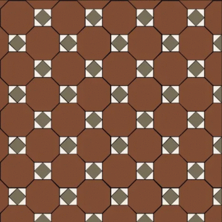 Октагон красный / Квадрат зеленый / Треугольник белый на сетке 320x320 (320x320)