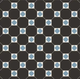 Октагон черный / Квадрат голубой / Треугольник белый на сетке 320x320 (320x320)