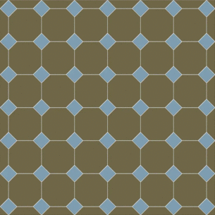 Сетка Октагон Зеленый / Квадрат Голубой 305x305 (305x305)