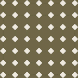 Сетка Октагон Зеленый / Квадрат Белый 305x305 (305x305)