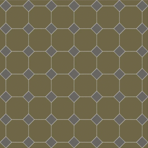 Сетка Октагон Зеленый / Квадрат Темно-Серый 305x305 (305x305)