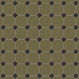 Сетка Октагон Зеленый / Квадрат Черный 305x305 (305x305)