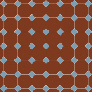 Сетка Октагон Красный / Квадрат Голубой 305x305 (305x305)