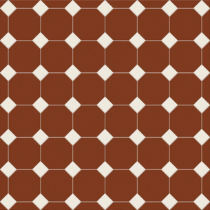 Сетка Октагон Красный / Квадрат Белый 305x305 (305x305)