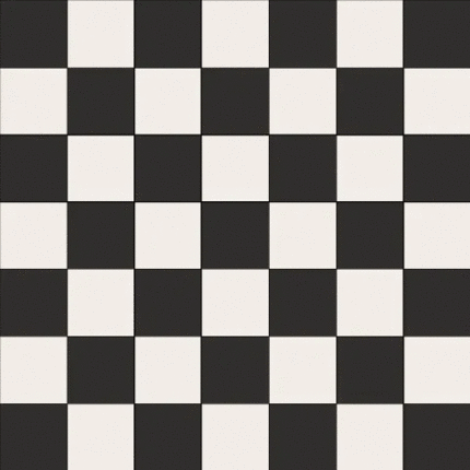 Метлах.Стор Кембридж Квадрат черный / Квадрат белый на сетке 330х330