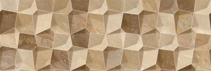 Новакера Marble Beige Decor Estrellas Rectificado 90x30