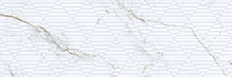 Порселаните Дос Iguazu 9547 White Relieve Rect. 30x90