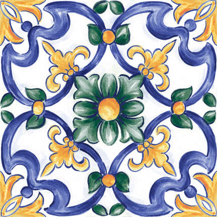 Рагно Amuri Decoro Maiolica Tappeto 3 Glossy 20х20 RT