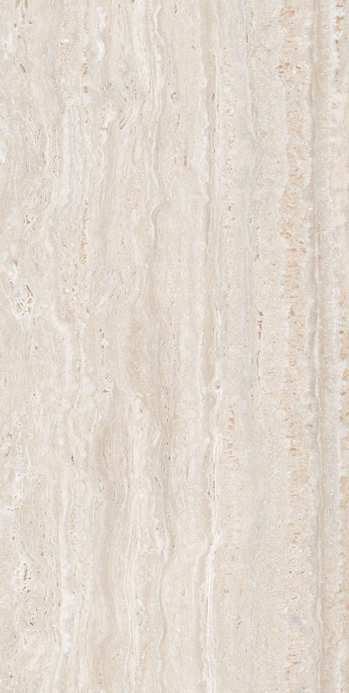 Travertino Beige Grit Granula 60x120 (лаппатирование + карвинг с объемными металлизированными прожилками) (600x1200)