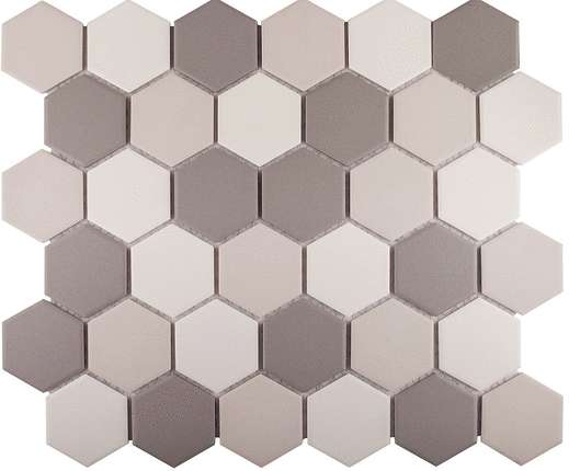 Стармозаик Homework Керамическая Мозаика Hexagon small Grey Mix Antislip