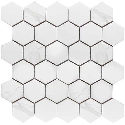 Стармозаик Homework Керамическая Мозаика Hexagon small Carrara Matt