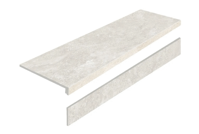 Старо Antislip L Mystical Charm Bianco Matt с подступенником 32x120