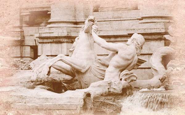 Терракота Travertin Fontana di Trevi Вставка тип-2