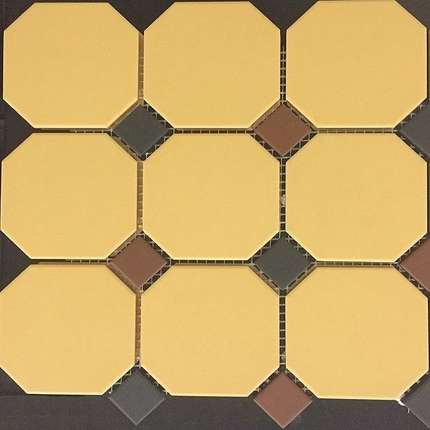 Топ Цер Octagon 4421 Oct14+20-A Ochre Yellow Octagon 21/Black 14 + Brick Red 20 Dots