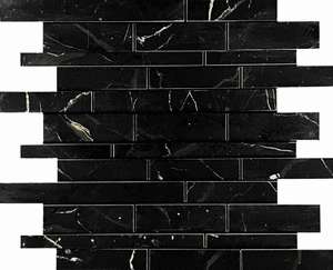 Mosaic Nero Brick Bone Mix (360x300)