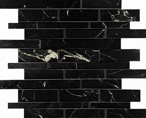 Mosaic Nero Brick Bone Mix (360x300)