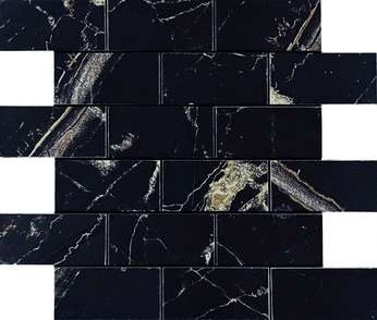 Alcantro Mosaic Nero Brick Bone (346x297)